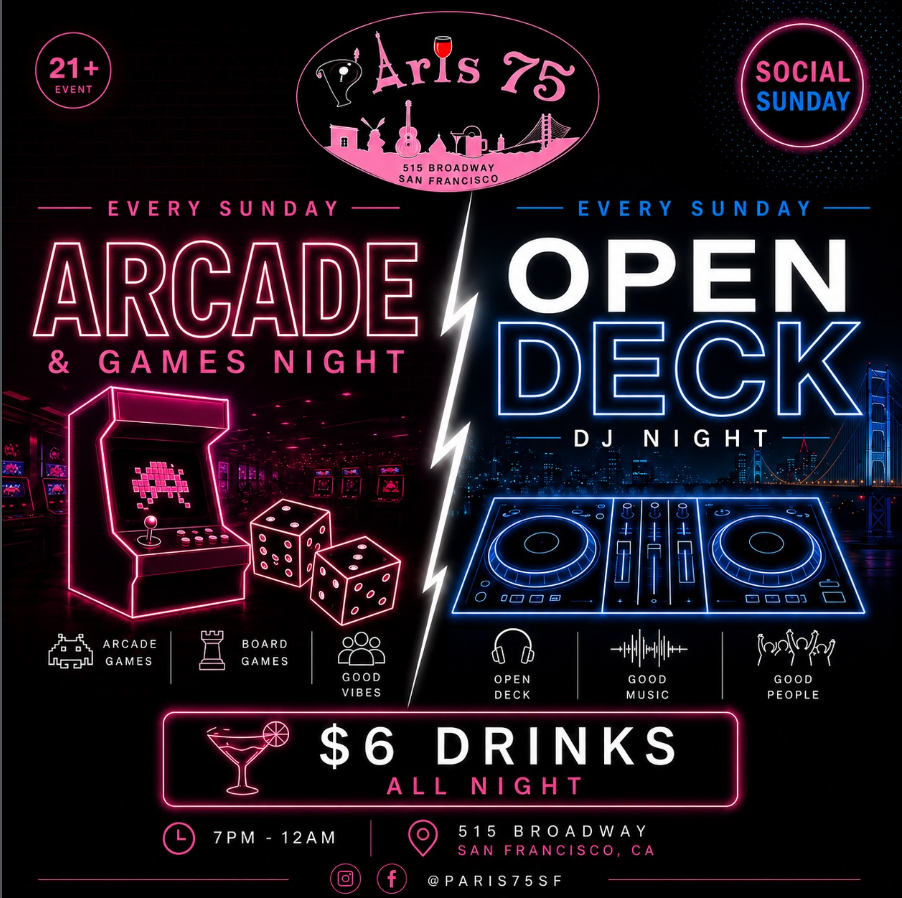 Arcade & Games Night/ Open Deck