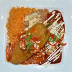 Chile Relleno Y Enchilada