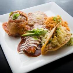 Crispy Taco, Enchilada Y Chile Relleno